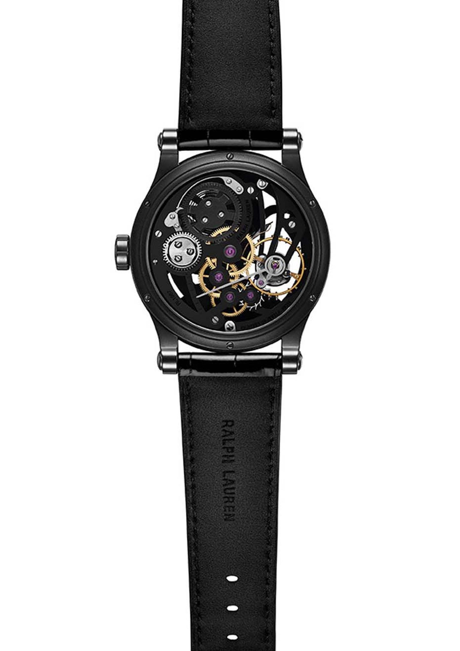 Ralph Lauren Automotive Skeleton watch is equipped with